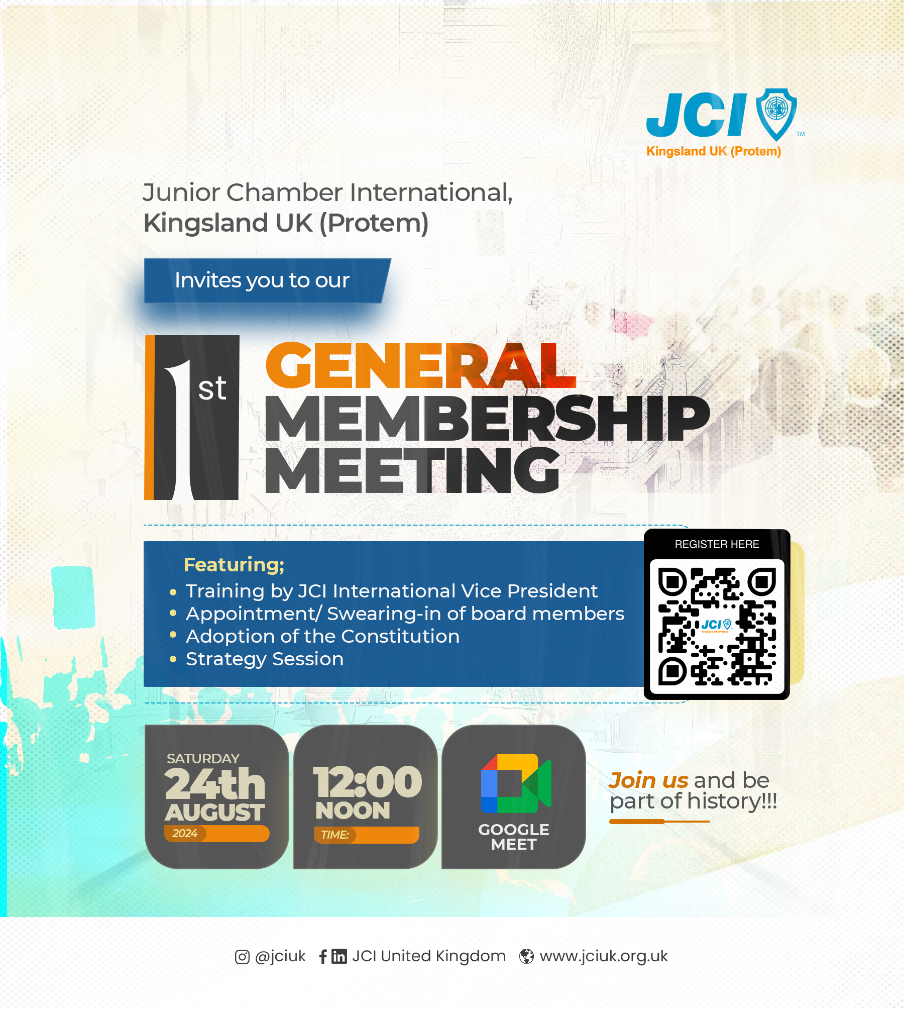 JCI Kingsland UK Protem 1st Membership Meeting